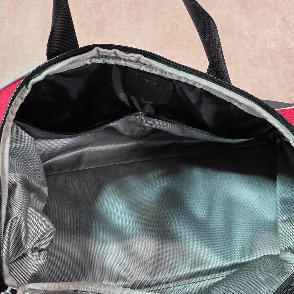 Tumi Ducati Corse Duffel Travel Bag Red Black Motorcycle Style 65150RCE